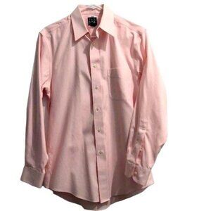Joseph. A Banks Slim Fit Collar Pink Dress Shirt -L